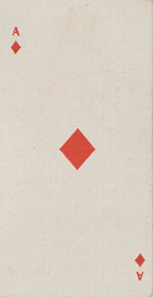 Ace of Diamonds (red), from the Playing Cards series (N84) for Duke brand cigarettes