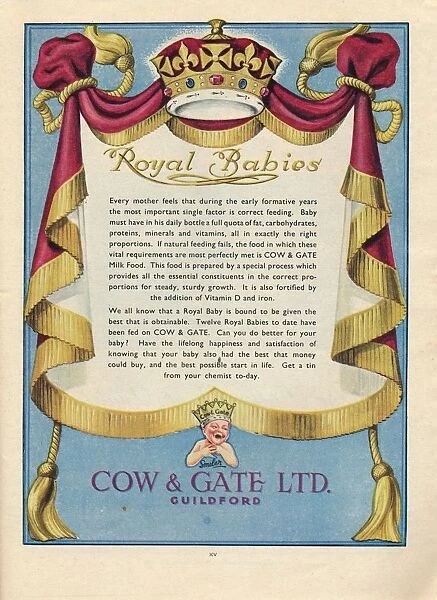 Advert for Cow & Gate Ltd. 1951