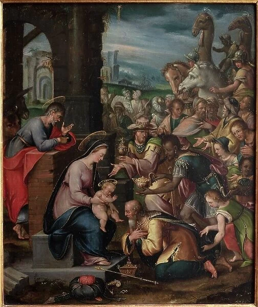 The Adoration of the Magi, 1557-1616. Creator: Frans Francken I