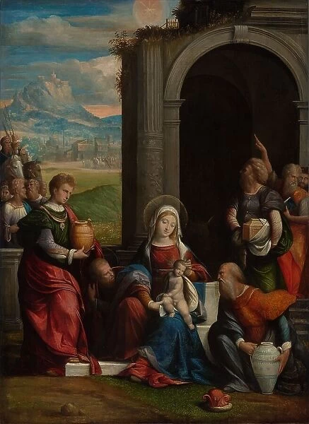 The Adoration of the Magi, c.1530-c.1540. Creator: Benvenuto Tisi da Garofalo