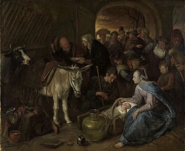 The adoration of the shepherds, 1660-1679. Creator: Jan Steen