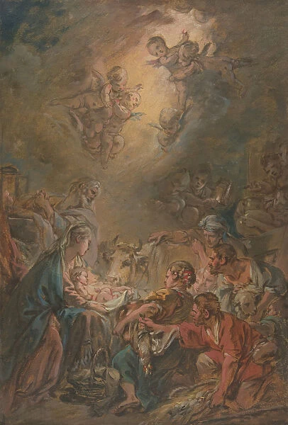 The Adoration of the Shepherds, . Creator: Francois Boucher