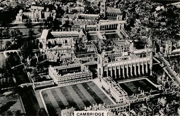 Aerial view of Cambridge, 1939