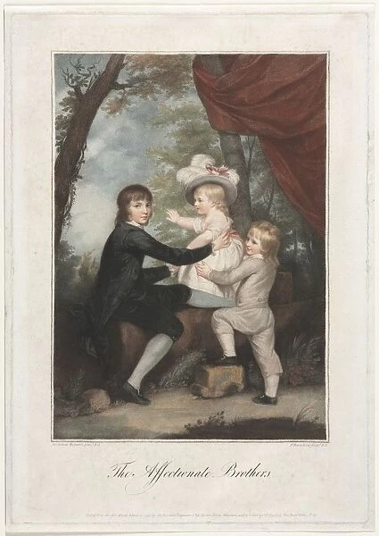 The Affectionate Brothers (The Lamb Children), 1791. Creator: Francesco Bartolozzi (British