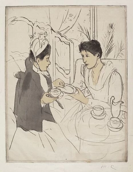 Afternoon Tea Party, 1890-1891. Creator: Mary Cassatt