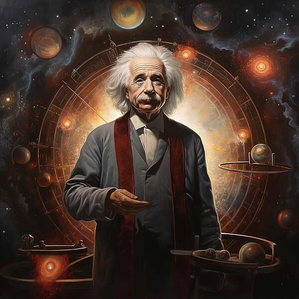 AI IMAGE - Portrait of Albert Einstein, 1950s, (2023). Creator: Heritage Images