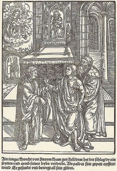Ain iunger Khnacht von Znaym... c. 1503. Creator: Master of the Legend Scenes
