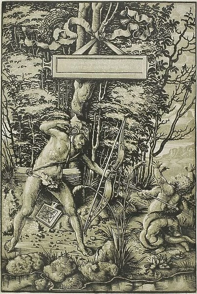 Alcon Slaying the Serpent, 1510-15. Creator: Hans Wechtlin the Elder
