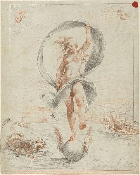 Allegorical Figure, probably c. 1588. Creator: Giuseppe Cesari