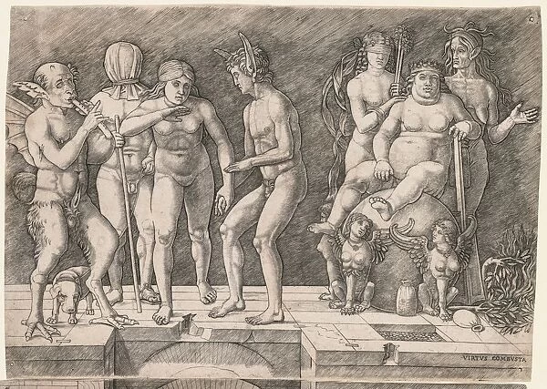 Allegory of the Fall of Ignorant Humanity, c. 1500-1505. Creator: Giovanni Antonio da Brescia