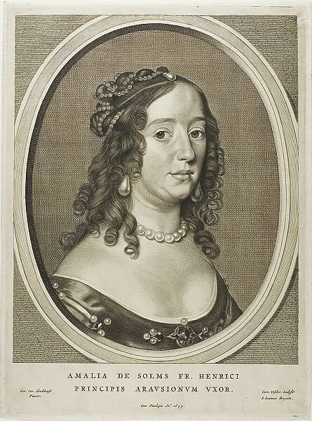 Amaliey of Solms, n.d. Creator: Cornelis de Visscher