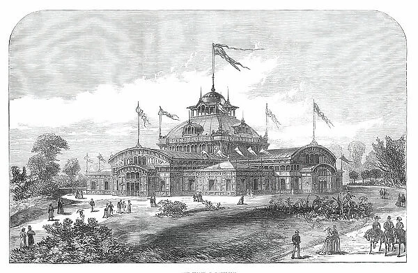 The American Centennial Festival Exhibition at Philadelphia, the Women's Pavilion, 1876. Creator: Unknown