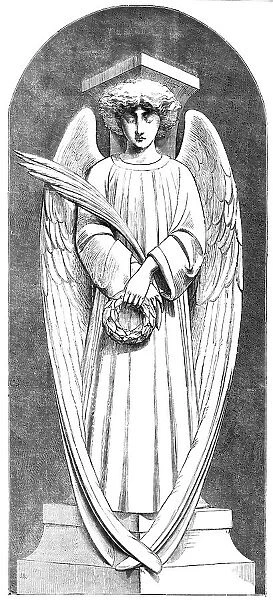 Angel of the Scutari Monument, by Marochetti, at the Crystal Palace, 1856. Creator: Unknown