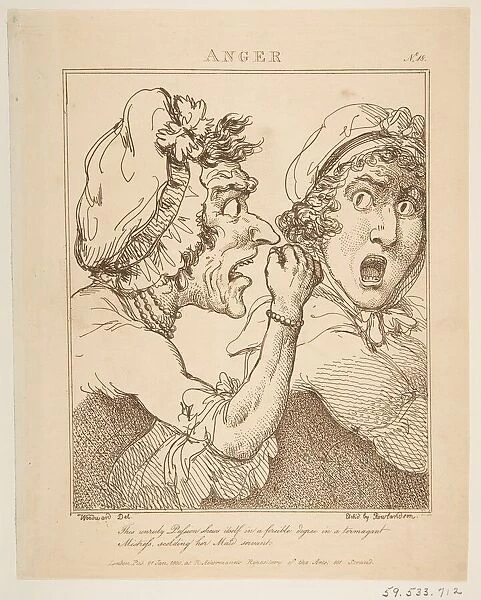 Anger, January 21, 1800. Creator: Thomas Rowlandson