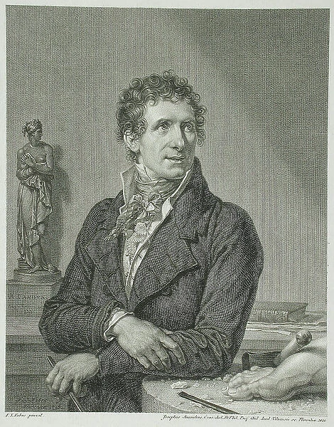 Antonio Canova, 1820. Creator: Joseph Saunders