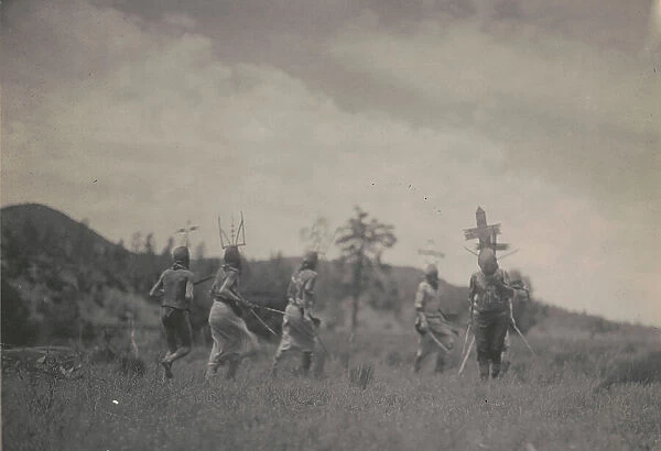 Apache dancers, c1906. Creator: Edward Sheriff Curtis