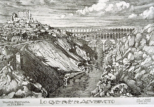 What the aqueduct was, Roman water supply, engraving