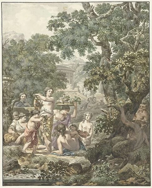 Arcadian landscape, 1765-1781. Creator: Jean Grandjean