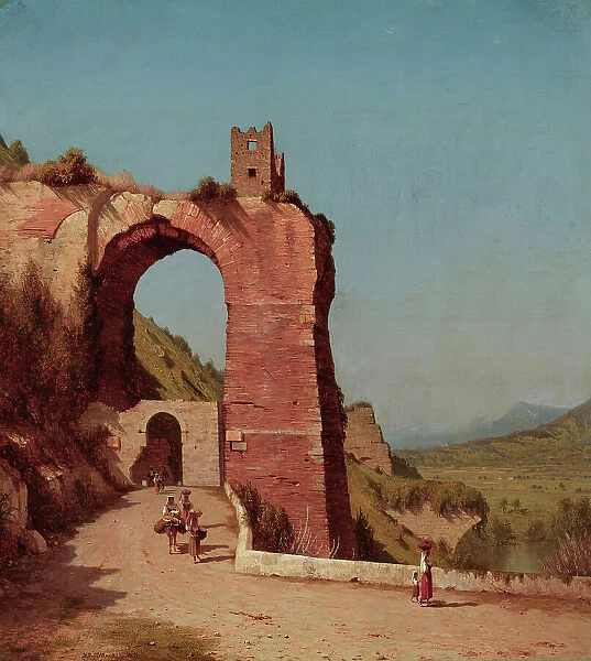 The Arch of Nero, 1871. Creator: Sanford Robinson Gifford