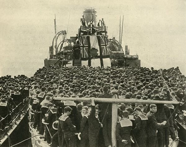 The Archbishop of York visits British sailors of the Royal Navy, First World War, 1914, (c1920)