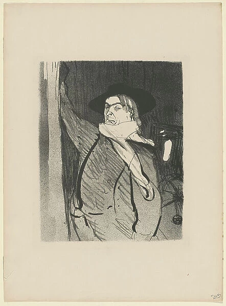 Aristide Bruant, 1893. Creator: Toulouse-Lautrec, Henri, de (1864-1901)