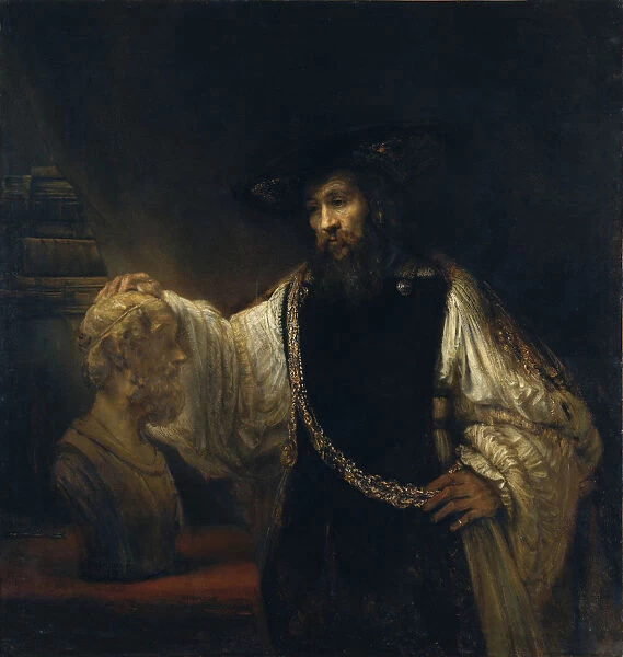 Aristotle Before the Bust of Homer, 1653. Artist: Rembrandt van Rhijn (1606-1669)
