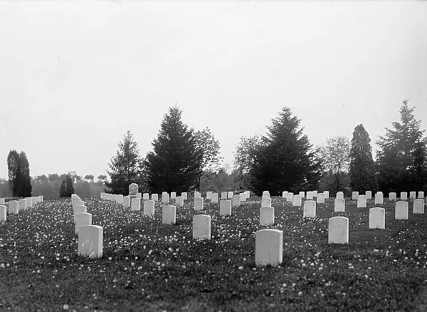 Arlington National Cemetery - Views, 1912. Creator: Harris & Ewing. Arlington National Cemetery - Views, 1912. Creator: Harris & Ewing