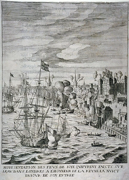 Arrival of Queen Henrietta Maria at the Tower of London, c1625 (c1638(?))