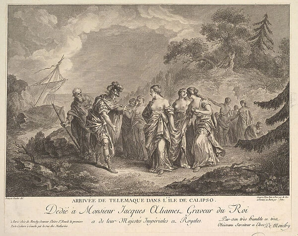 Arrival of Telemachus at the Island of Calypso. Creators: Antoine Jean Duclos
