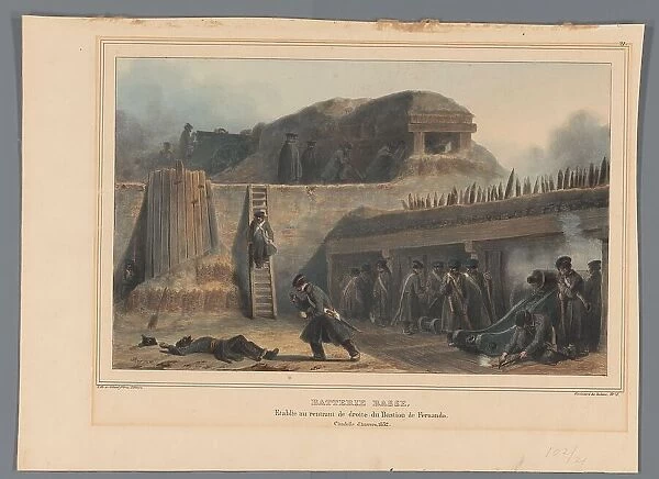 Artillery, 1832, (1833). Creator: Auguste Raffet