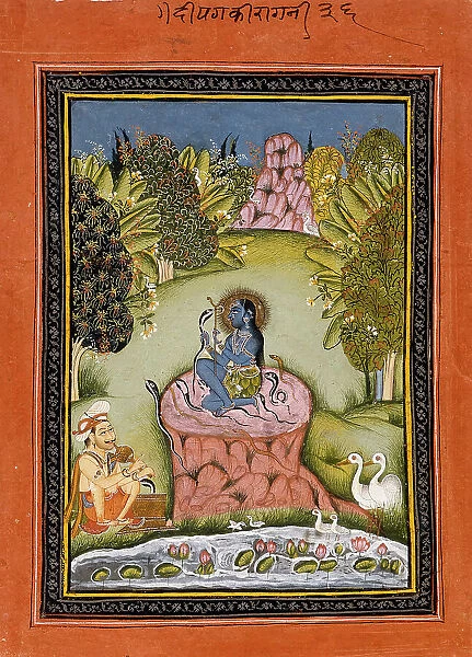Asavari Ragini, the Fourth Wife of Shri Raga, Folio from a Ragamala (Garland of Melodies), c1790. Creator: Unknown