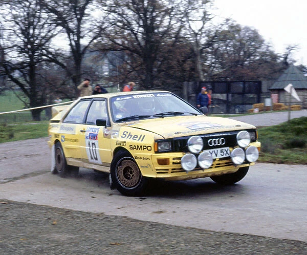 Audi Quattro A2, Lasse Lampi, 1983 RAC Rally. Creator: Unknown