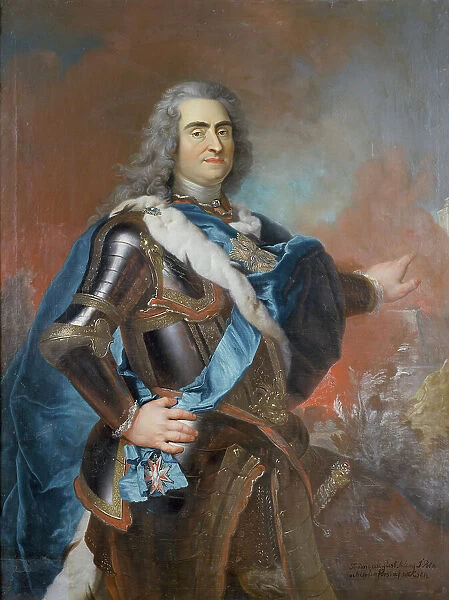 August II the Strong, 1670-1733, elector of Saxony, king of Poland, late 17th-mid 18th century. Creator: Louis de Silvestre