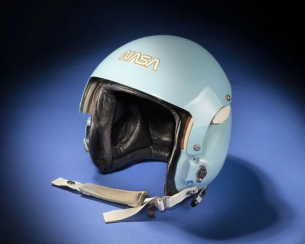 Aviator helmet belonging to Sally K. Ride, ca. 1983. Creator: Sierra Engineering Co