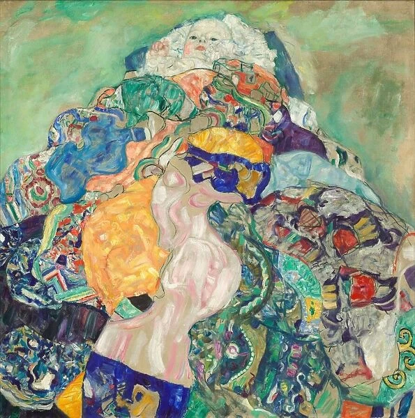 Baby (Cradle), 1917  /  1918. Creator: Gustav Klimt