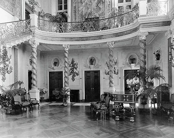 Ballroom in Larz Anderson house, Washington D.C. between 1890 and 1940. Creator: Frances Benjamin Johnston