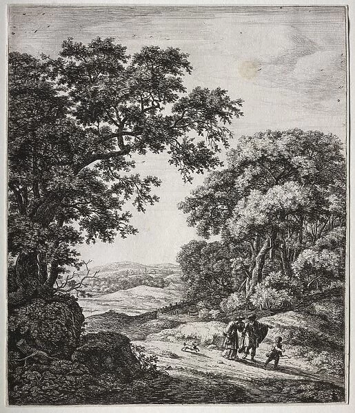 the banishment of Hagar and Ishmael. Creator: Anthonie Waterloo (Dutch, 1609  /  10-1690)