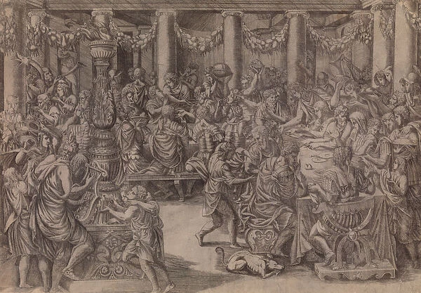 Banquet of Scipio, 1543. Creator: Antonio Fantuzzi