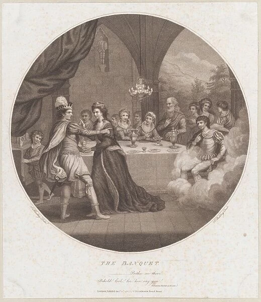 The Banquet (Shakespeare, Macbeth, Act 3, Scene 3), October 10, 1786. Creator: John Baldrey