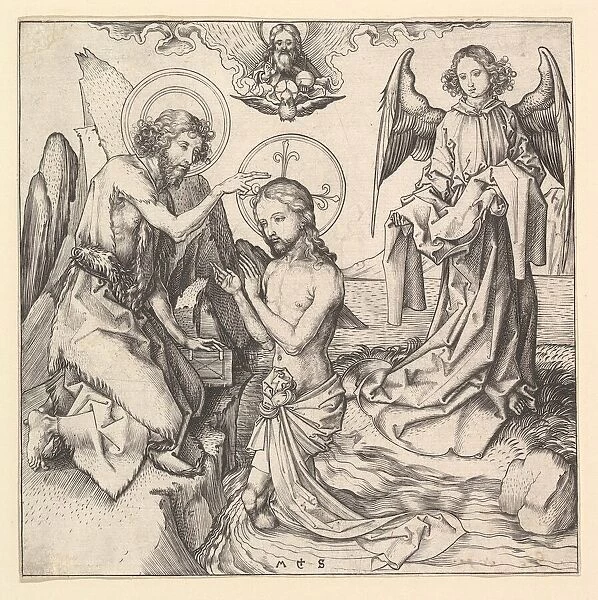 Baptism of Christ, ca. 1470-1474. Creator: Martin Schongauer