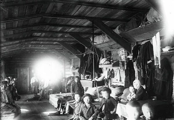 A barrack for family workers in Krasnoyarsk, 1890. Creator: Unknown