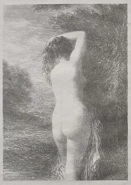 Bather Standing, 1899. Creator: Henri Fantin-Latour (French, 1836-1904)