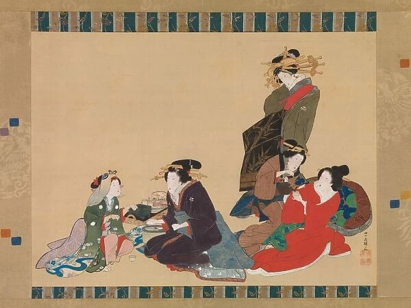 Five Beauties, 1840. Creator: Hokuba
