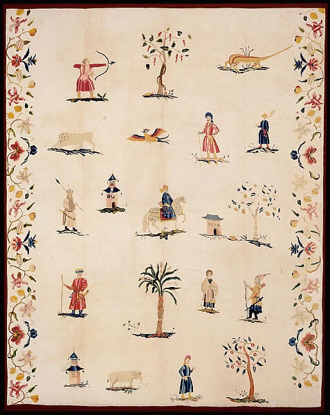 Bed Curtain, United States, c. 1720. Creator: Unknown