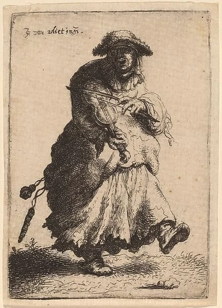Beggar Woman Playing the Violin, 1632. Creator: Jan Georg van Vliet