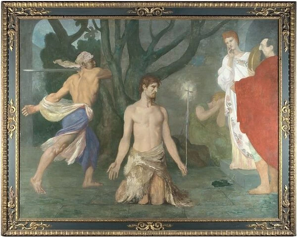 The Beheading of Saint John the Baptist, c. 1869. Artist: Puvis de Chavannes, Pierre Cecil (1824-1898)