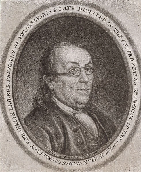 Benjamin Franklin, 1787. Creator: Charles Willson Peale