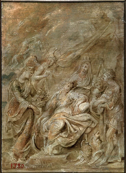 Birth of the Dauphin, Louis XIII, 1622. Artist: Peter Paul Rubens