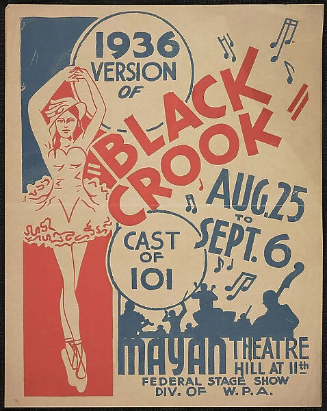 Black Crook, Los Angeles, 1936. Creator: Unknown