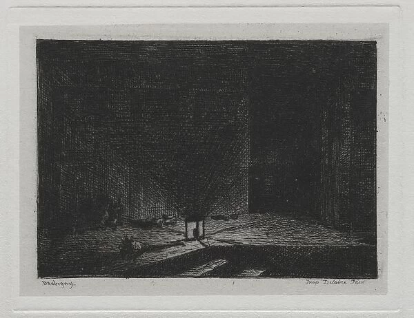 The Boat Trip: Interior of an Inn (The Corridor of an Inn), 1861